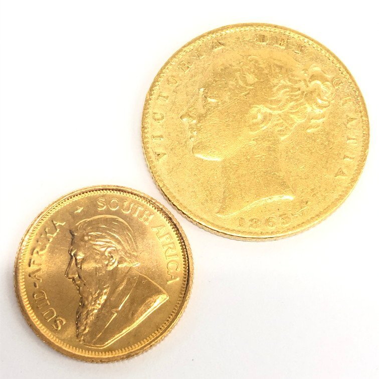 K22 Crew Galland gold coin Sovereign gold coin another 7 sheets summarize gross weight 50.9g[CDAX8056]