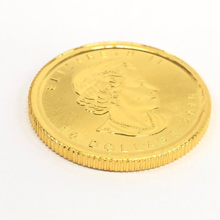 K24 золотой деньги Canada Maple leaf золотая монета 10 доллар масса 7.7g[CEAA7053]