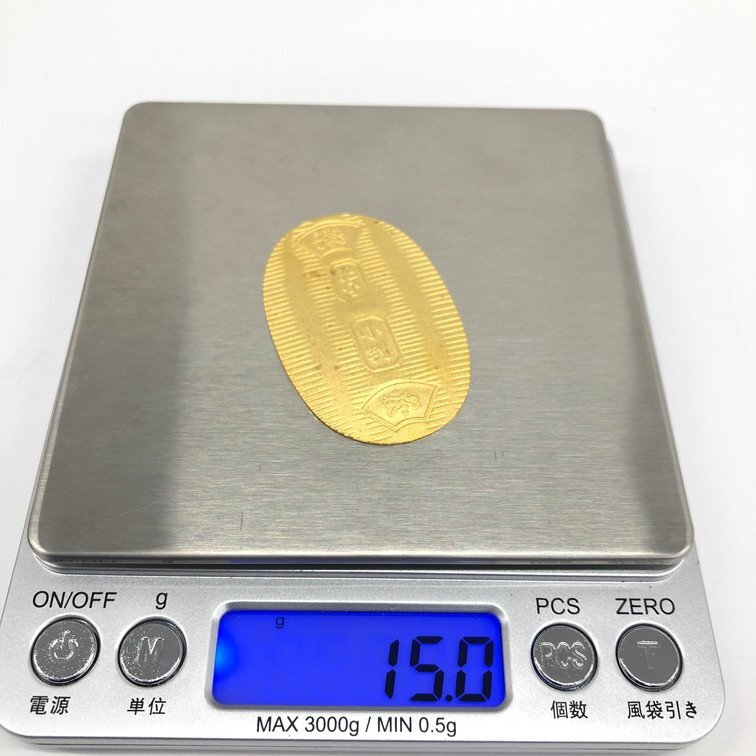 K24 純金小判 1000刻印 総重量15.0g【CDBD7054】の画像7