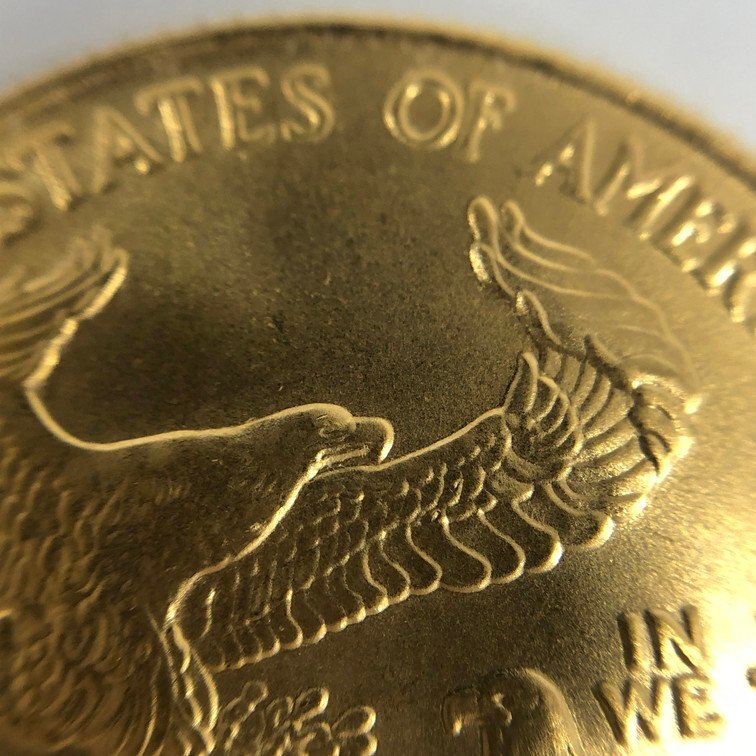 K22 America Eagle gold coin 1/4oz 10 dollar gross weight 8.4g[CDBD7068]