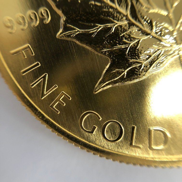K24IG Canada Maple leaf gold coin 1oz 1996 gross weight 31.1g[CDBD7099]