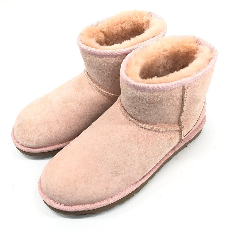 BURBERRY バーバリー 長靴 ノバチェック サイズ38 / UGG アグ ブーツ ピンク色 サイズ37 2点セット【CEAA6033】の画像3