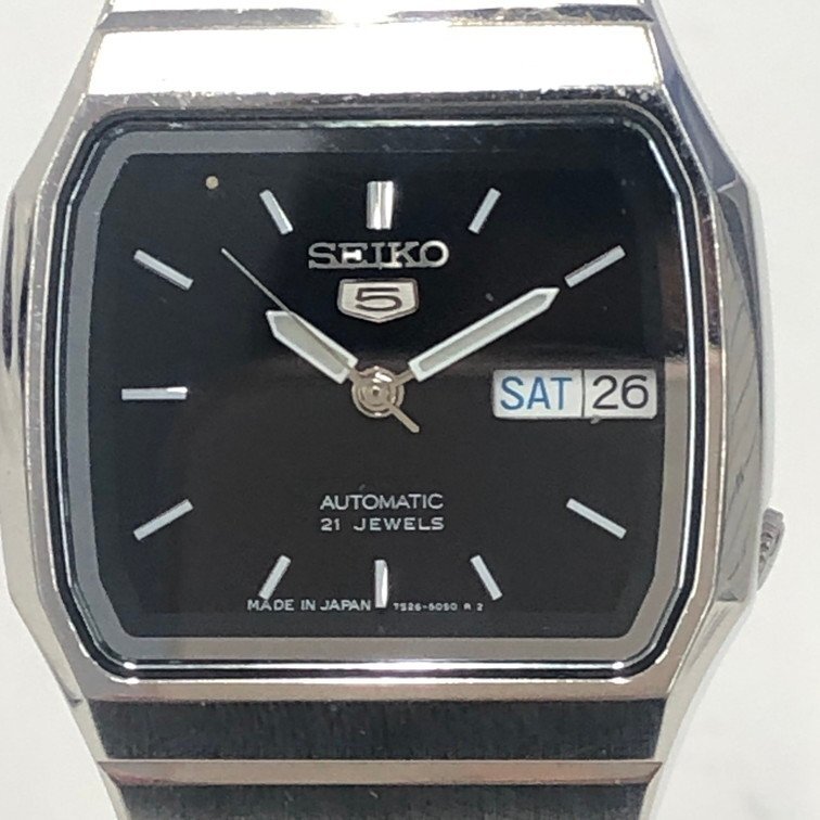 SEIKO セイコー SS SEIKO5 セイコーファイブ 7S26-00R0 自動巻き 腕時計 稼動○【CDBB0003】_画像1