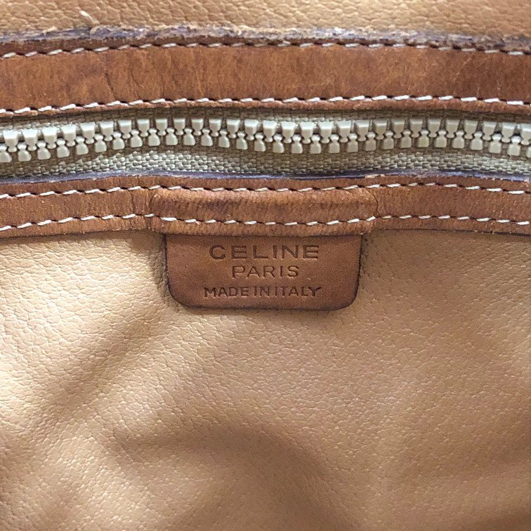CELINE セリーヌ マカダム 巾着 ショルダーバッグ M90【CEAA3037】の画像7