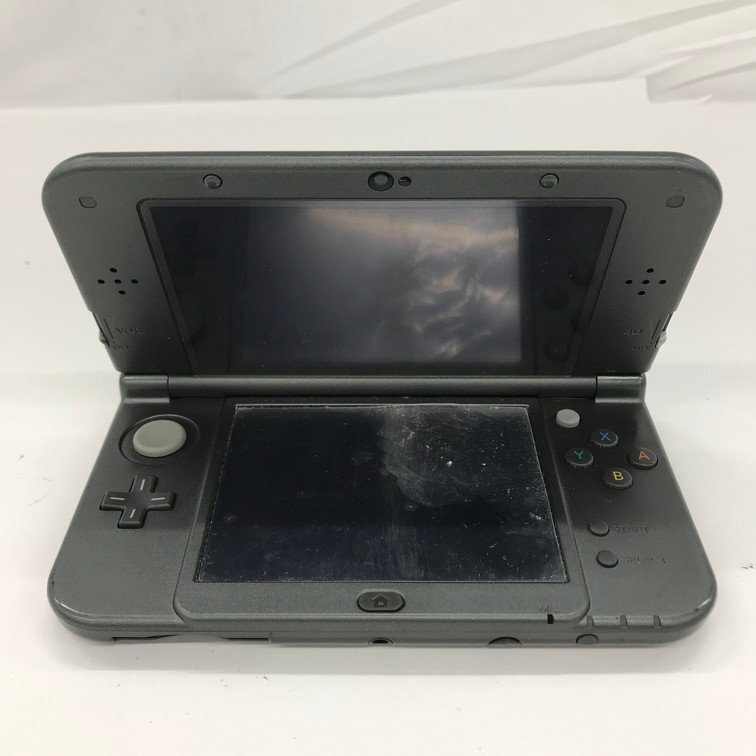 Nintendo 任天堂 ニンテンドー 3DS LL RED-001 METALLIC BLACK 初期化済 箱付【CEAE8029】の画像2