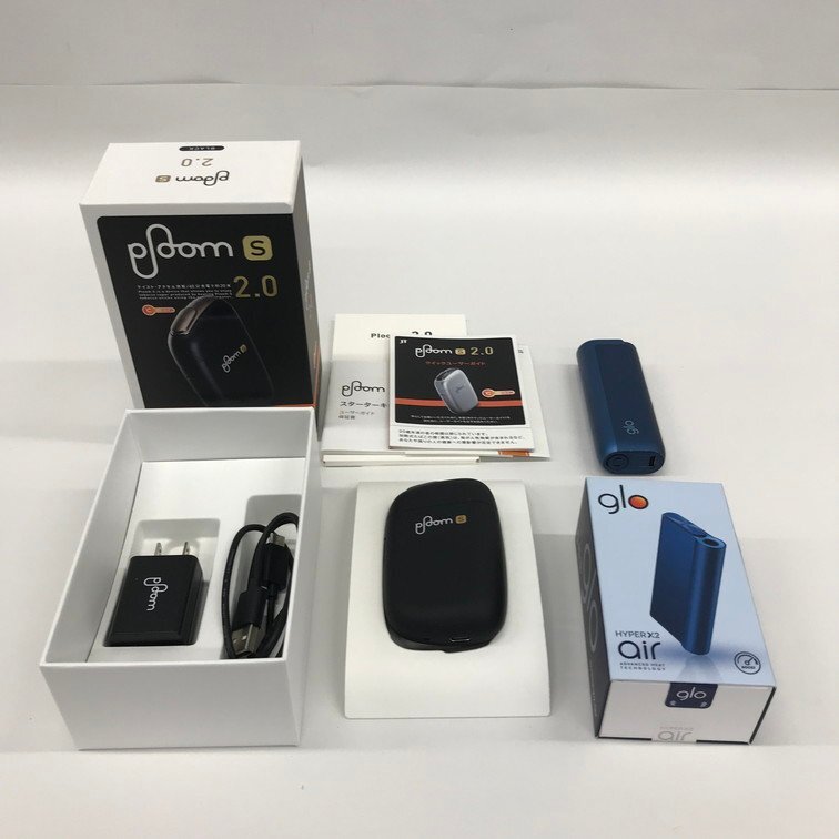 ploom s 2.0/glo HYPER X2 air 他 喫煙具3点まとめ 【CEAF9010】の画像1