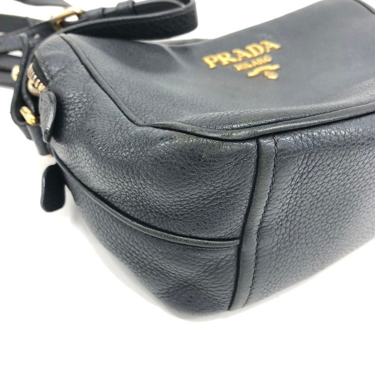 PRADA プラダ ショルダーバッグ 黒 1BH082【CEAF7009】の画像4