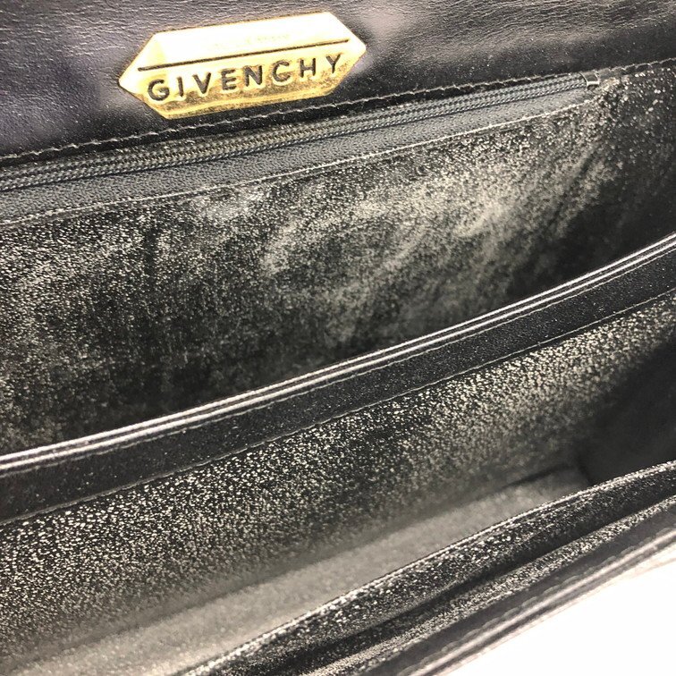 GIVENCHY ジバンシー ハンドバッグ 黒 レザー 【CEAF7016】の画像6