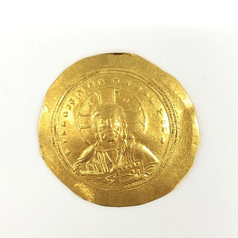 K22　ビザンツ帝国　コンスタンティヌス9世　金貨　総重量4.4g【CEAB6030】_画像1