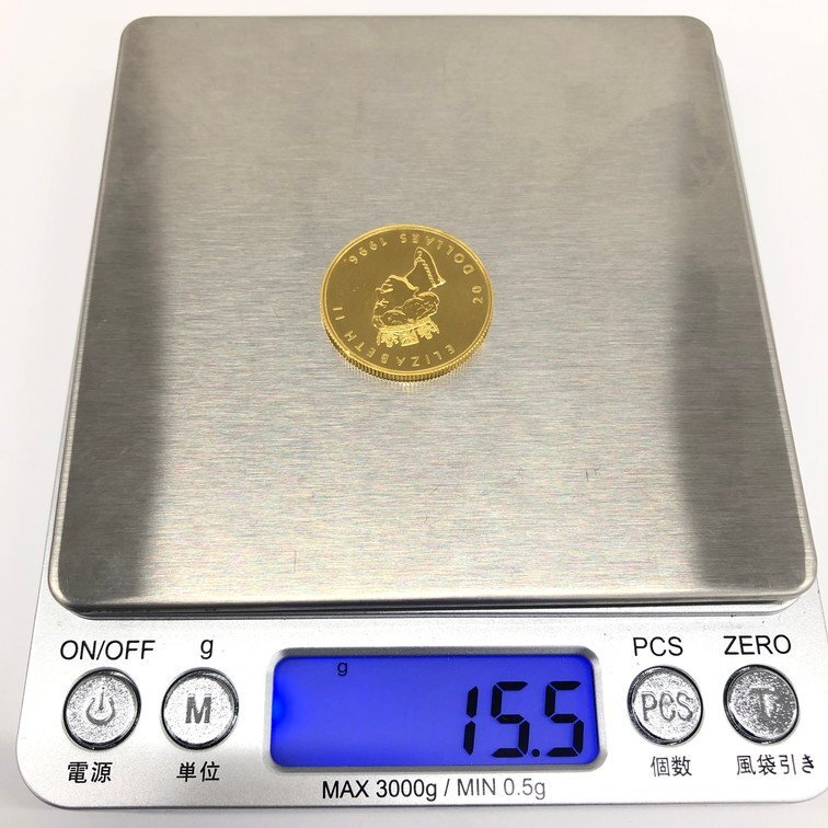 K24IG カナダ メイプルリーフ金貨 1/2oz 総重量15.5ｇ【CEAB7029】の画像8