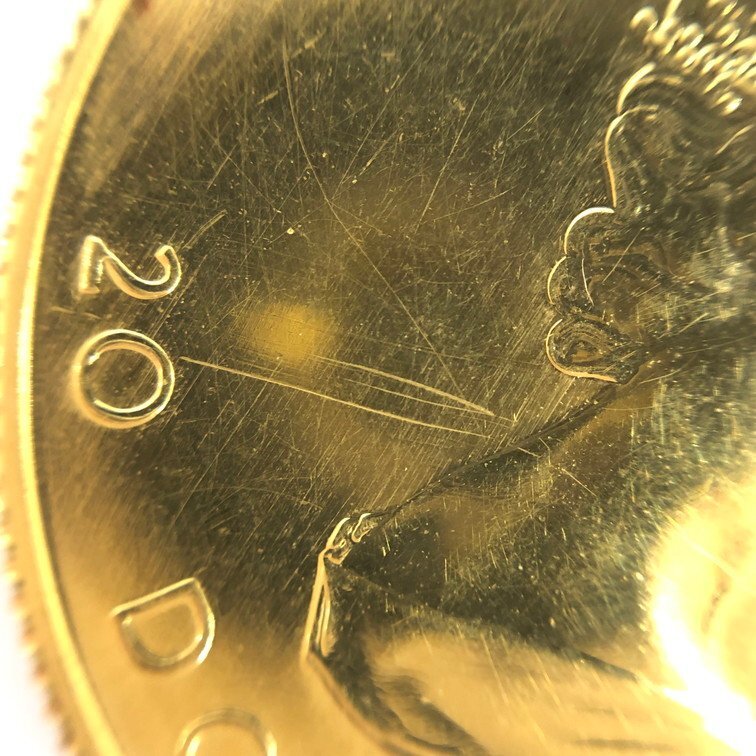 K24IG カナダ メイプルリーフ金貨 1/2oz 総重量15.5ｇ【CEAC6022】の画像7