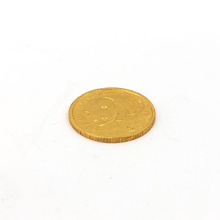 K24IG China Panda gold coin 1/20oz 5 origin 1987 gross weight 1.5g[CEAB8017]