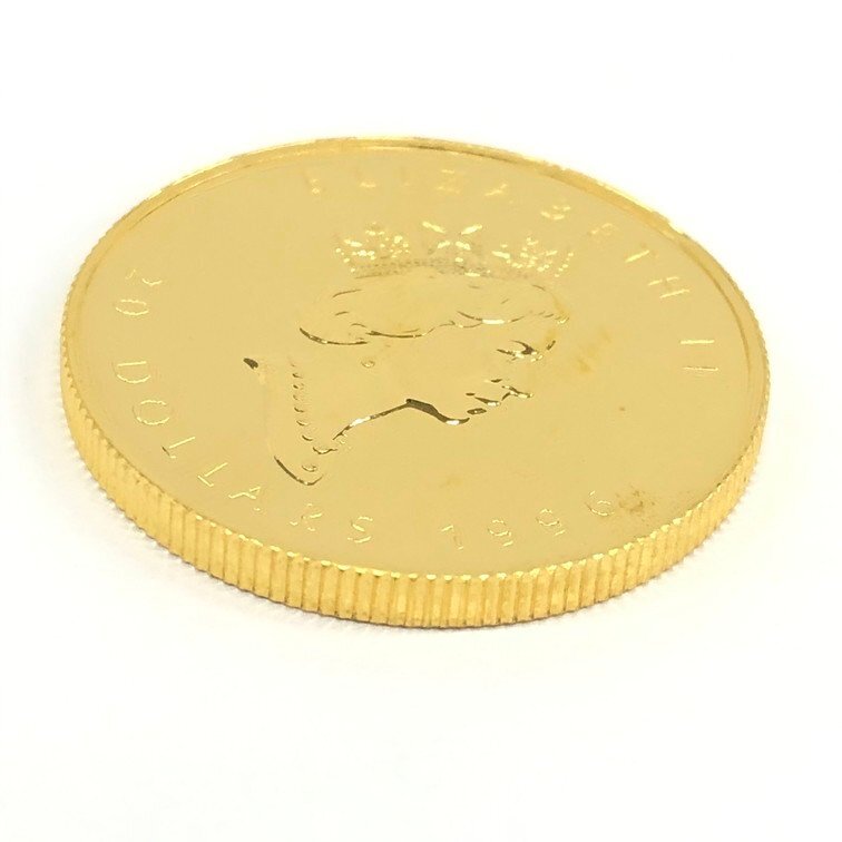 K24IG カナダ メイプルリーフ金貨 1/2oz 総重量15.5ｇ【CEAB7029】の画像7