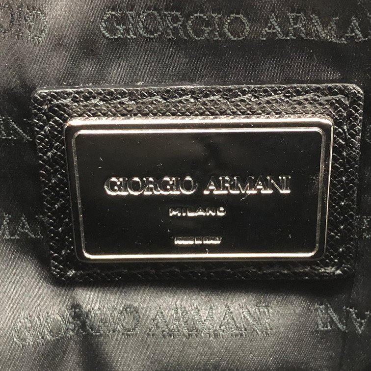 GIORGIO ARMANI ジョルジオ・アルマーニ セカンドバッグ 保管袋付き【CEAH6073】の画像6