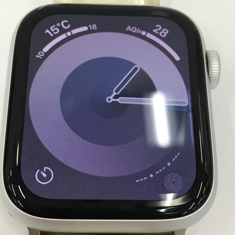 AppleWatch SE 44mm GPS модель 32GB серебряный цвет A2352 электризация 0 первый период . завершено [CEAI9018]