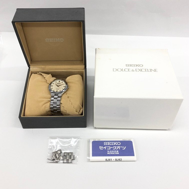 SEIKO Seiko wristwatch Dolce SS 8J41-0A10 accessory box attaching immovable goods [CEAJ9008]