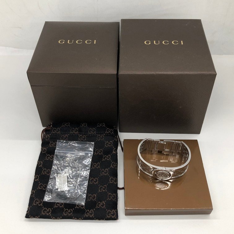 GUCCI グッチ SS バングルウォッチ 112 10865037【CEAK2020】_画像9