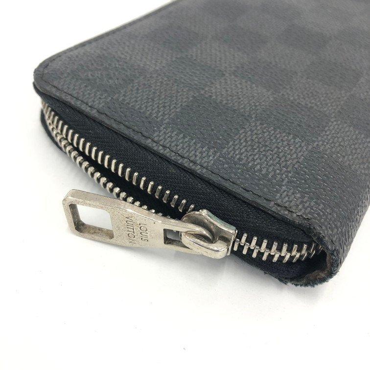 LOUIS VUITTON ルイ ヴィトン 財布 ダミエ グラフィット ヴェルティカル ジッピーウォレット N63095【CEAC4006】_画像3