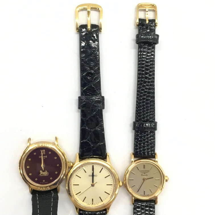 SEIKO Seiko /GUCCI Gucci /CELINE Celine wristwatch . summarize 5 point [CEAK0006]