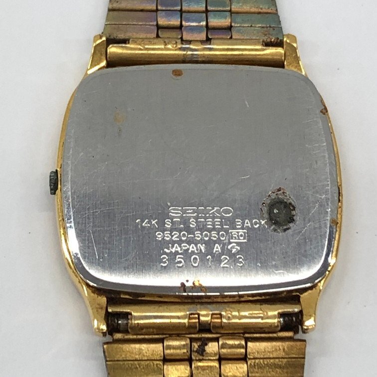 SEIKO セイコー 腕時計 Dolce 14K刻印 9520-5050 350123 総重量50.5ｇ不動品【CEAL0002】_画像6