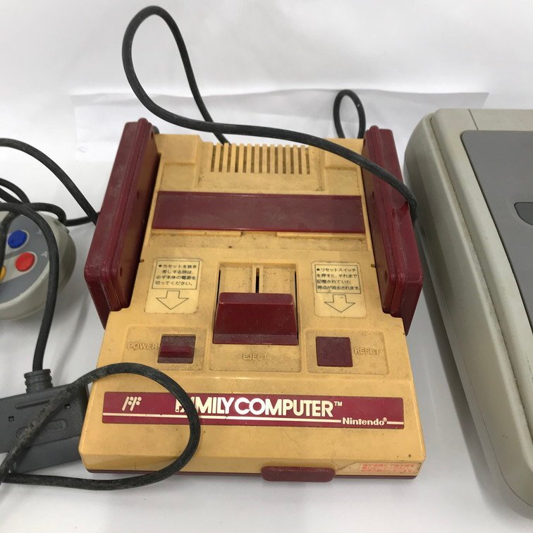 Nintendo Super Famicom body SHVC-001 / Famicom body HVC-001 / AC adapter -/ soft other . summarize set [CEAL9018]