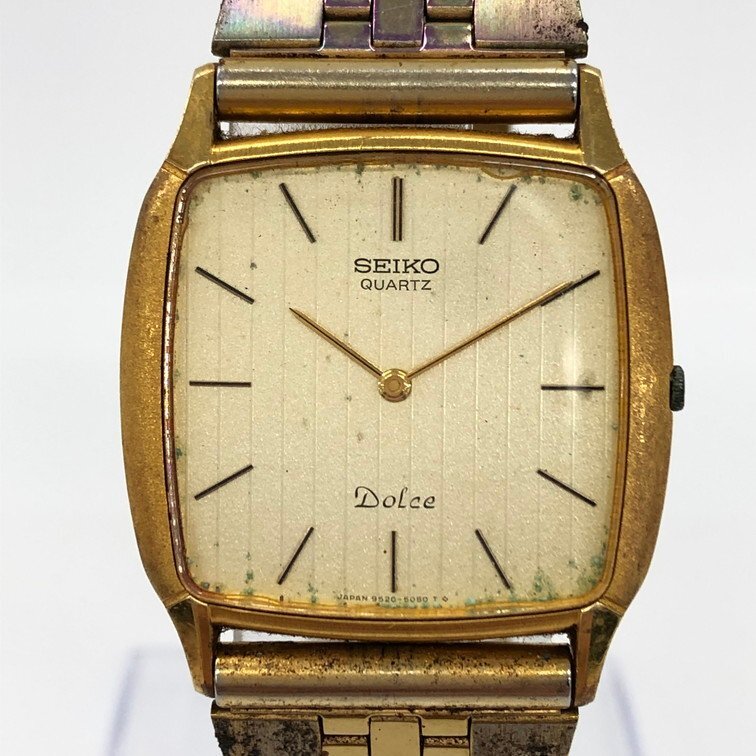 SEIKO セイコー 腕時計 Dolce 14K刻印 9520-5050 350123 総重量50.5ｇ不動品【CEAL0002】_画像1