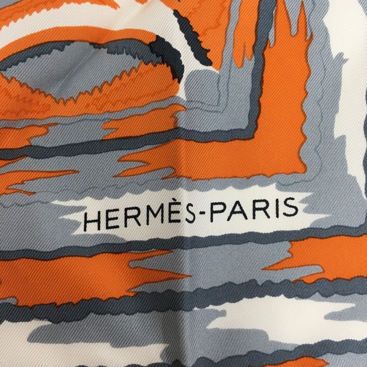 HERMES Hermes scarf Calle 90 silk [CEAL4034]