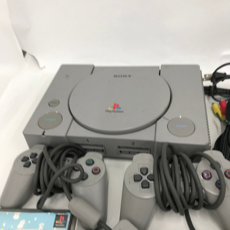 PlayStation プレイステーション 本体 SCPH-1000 / SCPH-5500 /SCPH-7000 / コントローラー×4 / ソフト おまとめセット【CEAL9030】_画像2