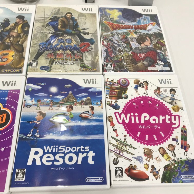 Nintendo ニンテンドー Wii 本体 RVL-001 / コントローラー / ヌンチャク / ソフト×8 他 おまとめセット【CEAL9016】_画像7