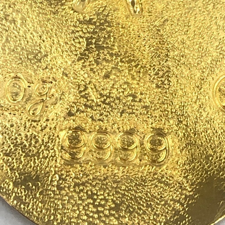 K24 оригинальный золотой маленький штамп 9999 печать полная масса 9.9g[CEAH0019]