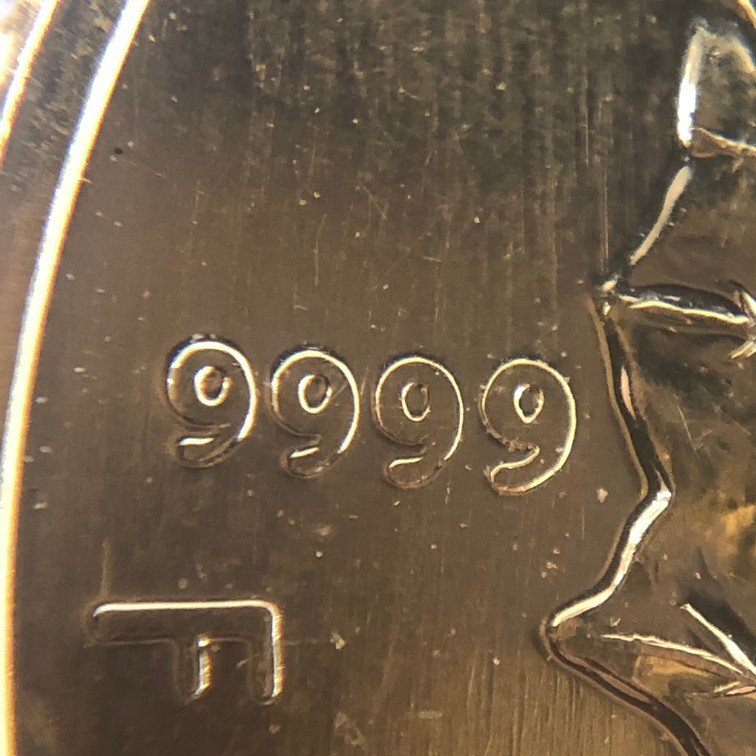K24IG　カナダ　メイプルリーフ金貨　1/4oz　1986　2枚まとめ　総重量15.7g【CEAH0023】_画像4