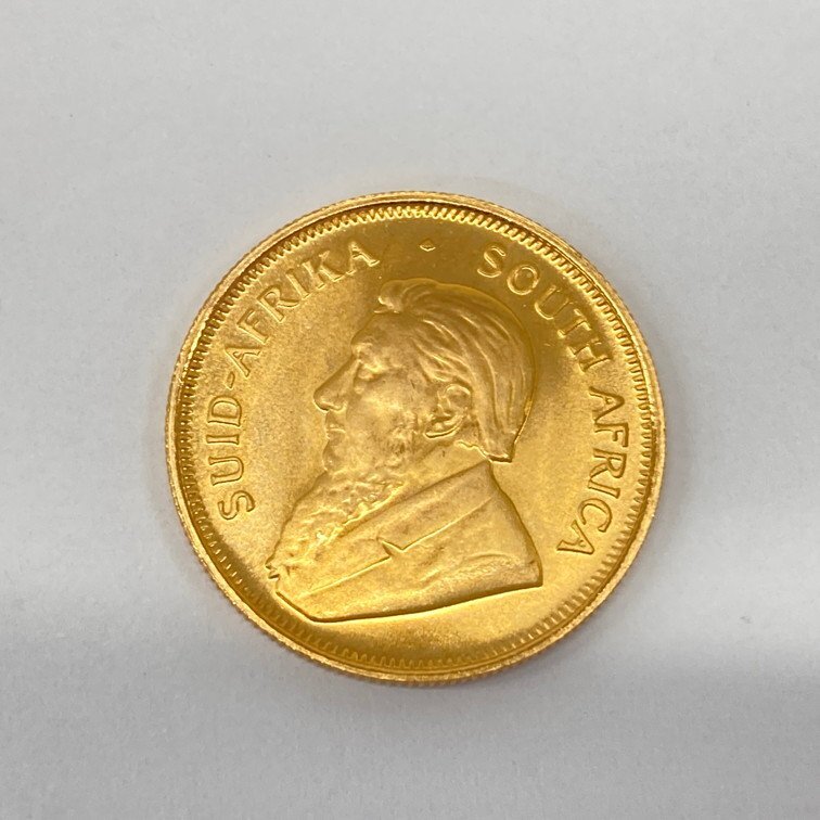 K22　南アフリカ共和国　クルーガーランド金貨　1/4oz　1981　総重量8.4g　【CEAM9030】_画像2