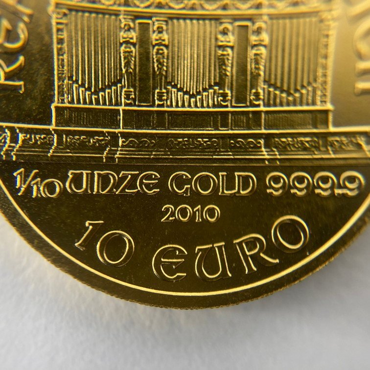K24IG we n gold coin is - moni -1/10oz 2010 gross weight 3.1g[CEAM9008]