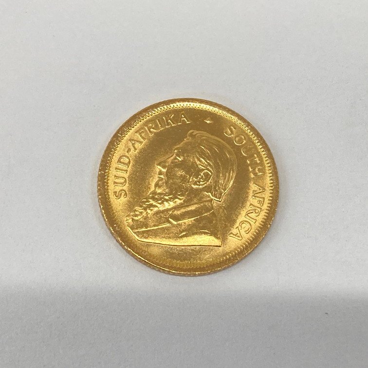 K22　南アフリカ共和国　クルーガーランド金貨　1/10oz　1983　総重量3.4g　【CEAM9017】_画像2