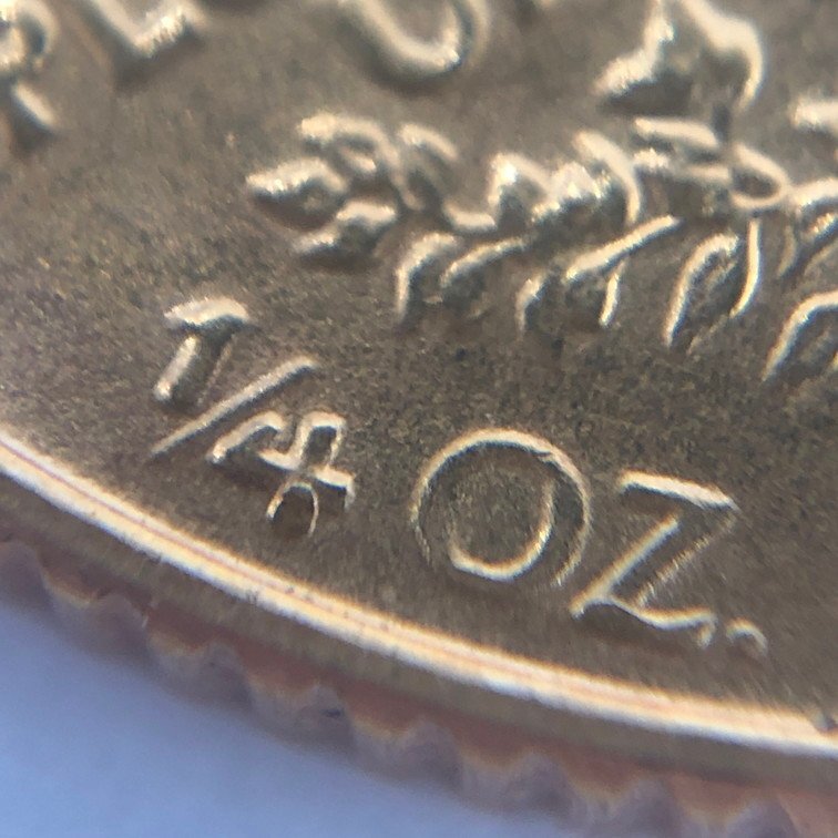K22　アメリカ　イーグル金貨　1/4oz　10ドル　総重量8.6g【CEAH0024】_画像4