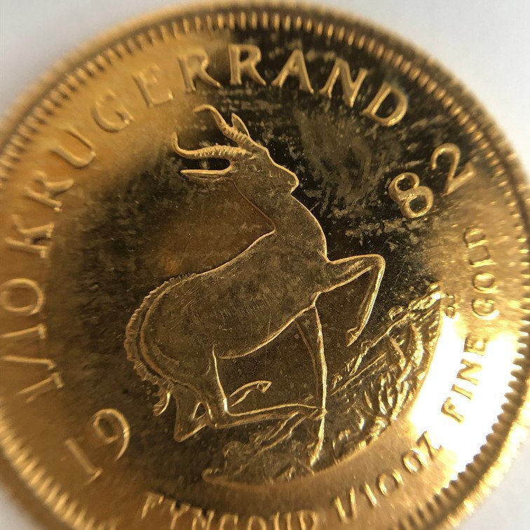 K22　南アフリカ共和国　クルーガーランド金貨　1/10oz　20枚まとめ　総重量67.8g【CEAN4048】_画像8