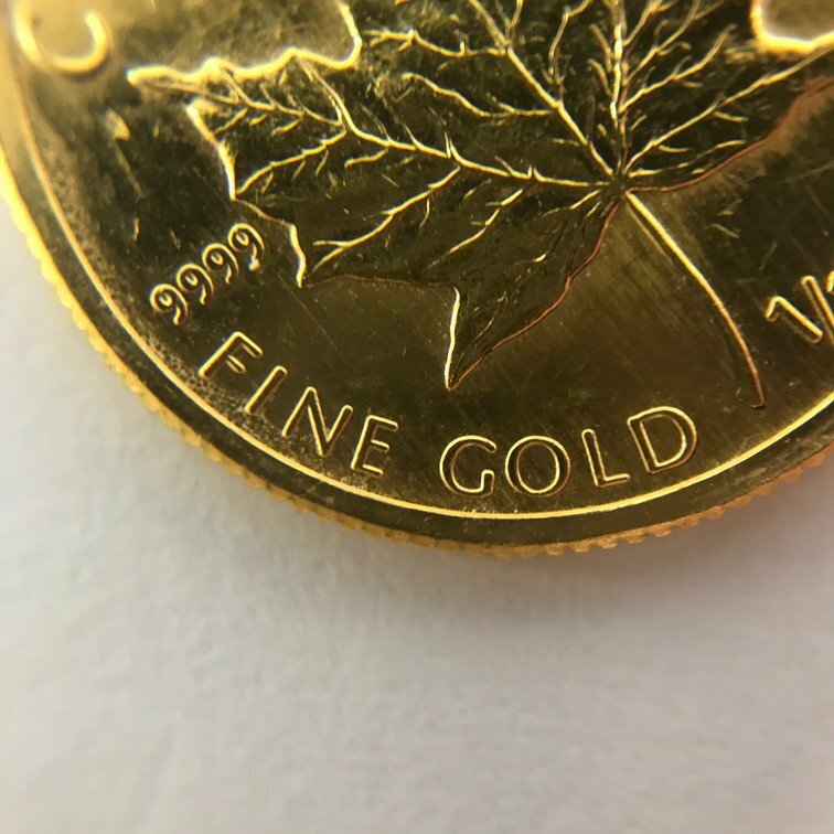 K24 original gold Maple leaf gold coin 1/10 ounce 3.1g[CEAL8053]