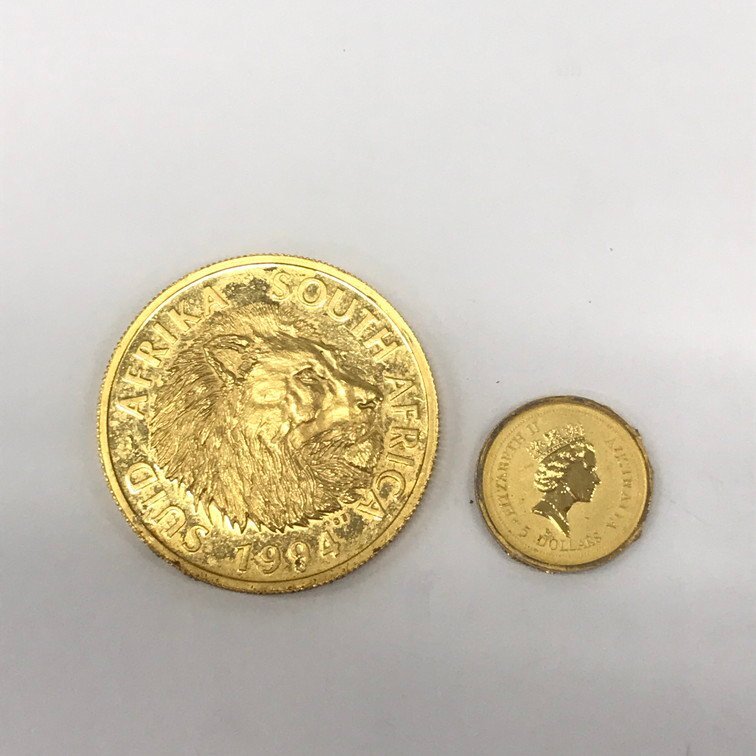 K24 純金 NATURA金貨/ナゲット金貨 2点セット 総重量17.2g【CEAL8066】_画像1