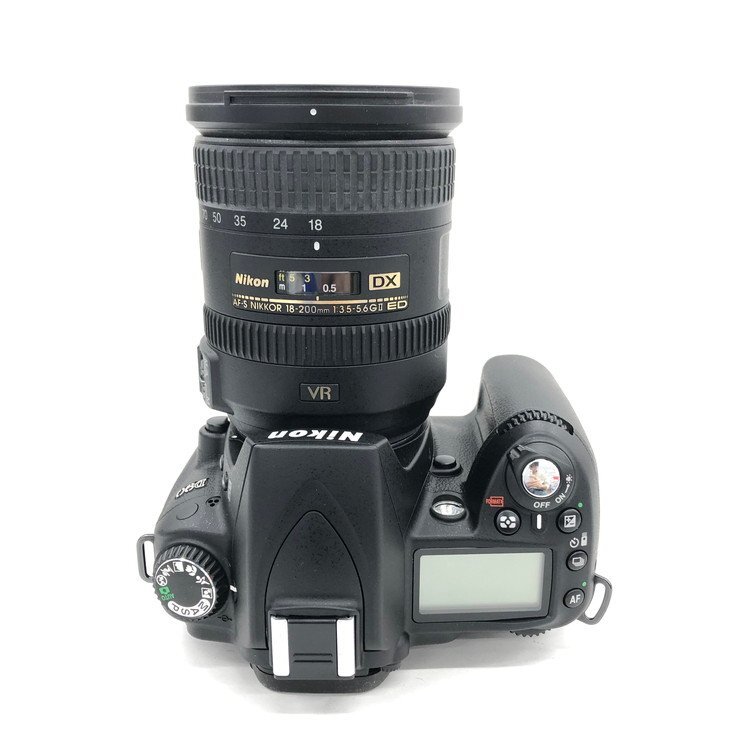 Nikon　ニコン　Nikon D90 + AF-S DX NIKKOR 18-200/3.5-5.6 G II ED VR　通電確認済み【CEAO1002】_画像5