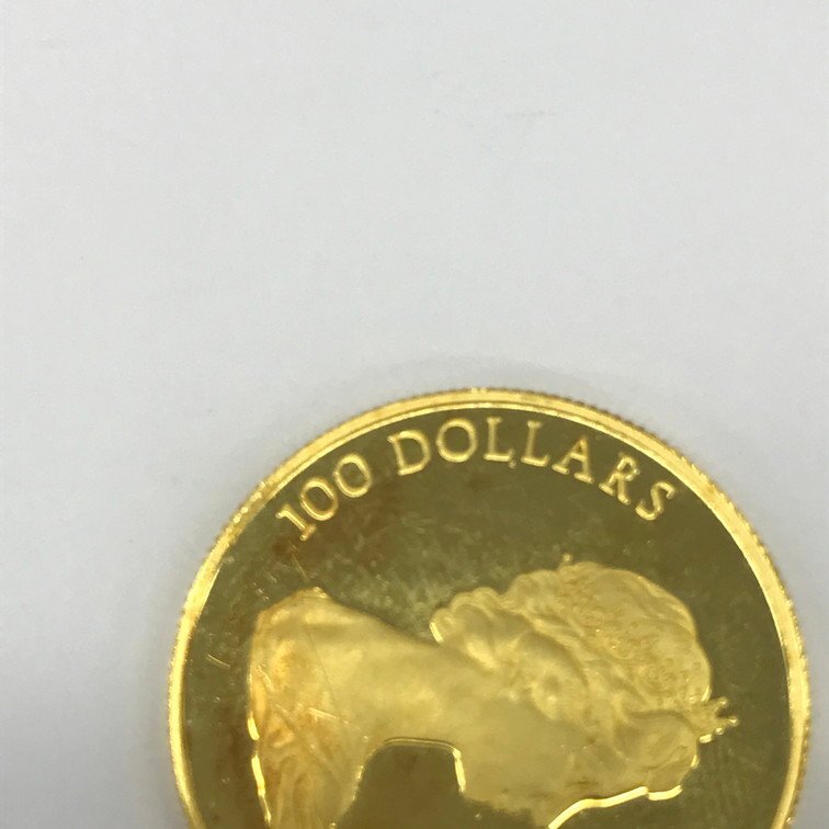 K22 カナダ金貨 100ドル 16.9g【CEAL8020】_画像4