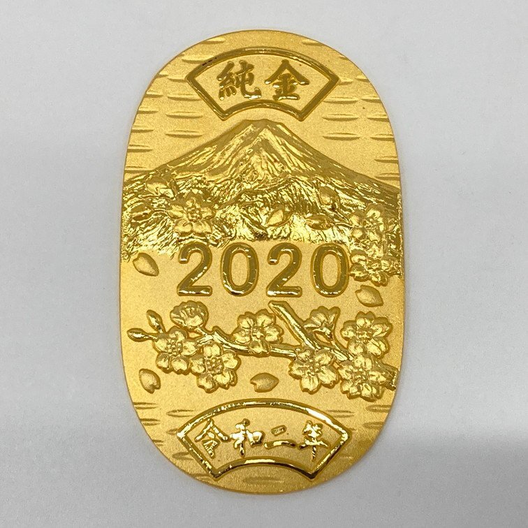 K24　純金小判　2020年　総重量50.1g　箱付き【CEAM9026】_画像2