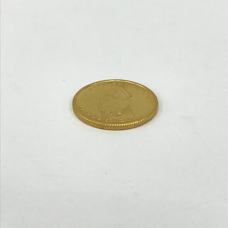 K24 純金 メイプルリーフ金貨 1/10オンス 3.1g【CEAL8053】_画像3