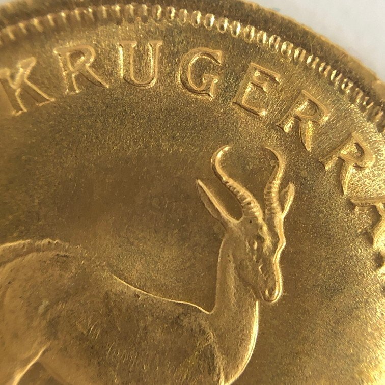 K22　南アフリカ共和国　クルーガーランド金貨　1/10oz　1985　総重量3.2g【CEAN4036】_画像5