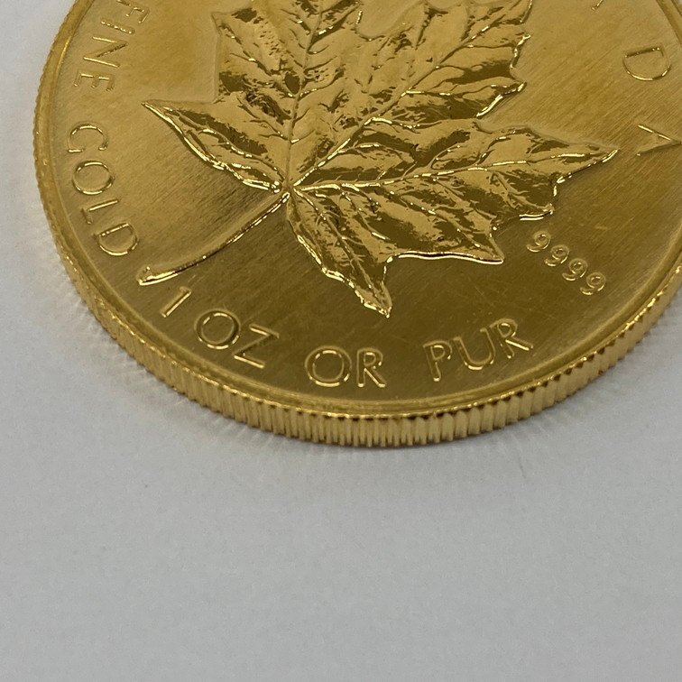 K24IG Canada Maple leaf gold coin 1oz 1/2oz 2 sheets summarize gross weight 46.7g[CEAM9034]