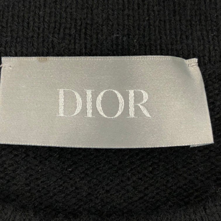 Dior Homme ディオールオム フロントロゴ カシミヤ ニット 243M645AT474 サイズXL【CEAN7059】