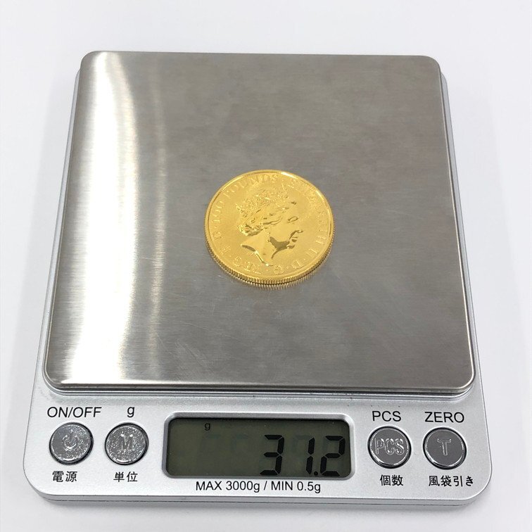 K24IG England 2021 Queen z Be -stroke navy blue pulley ta-100 pound gold coin 1oz gross weight 31.2g[CEAQ5075]