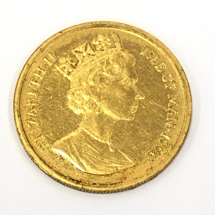 K24IG Man island cat coin Au.1/5oz gold coin gross weight 6.3g[CEAQ5077]