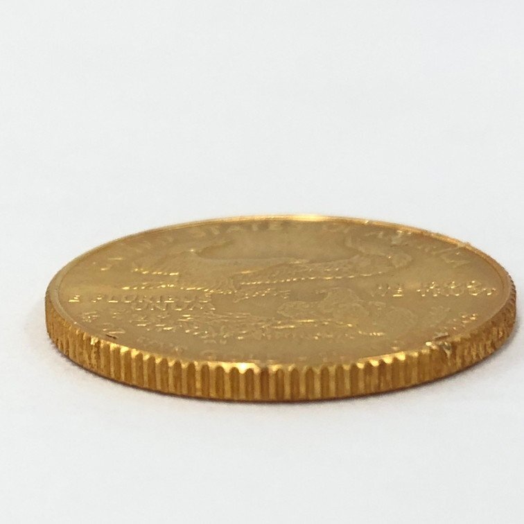 K22 アメリカ イーグル金貨 1/4oz 10ドル 総重量8.4g【CEAS0055】_画像4