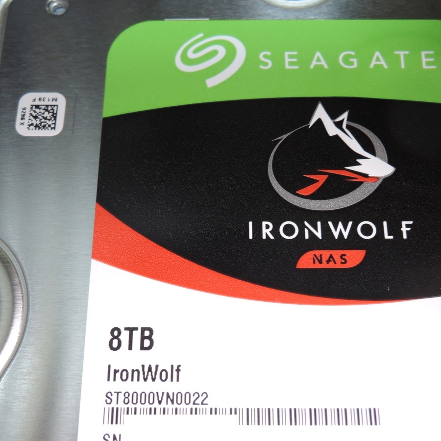 Seagate IronWolf 8TB ST8000VN0022　　SG3_画像2