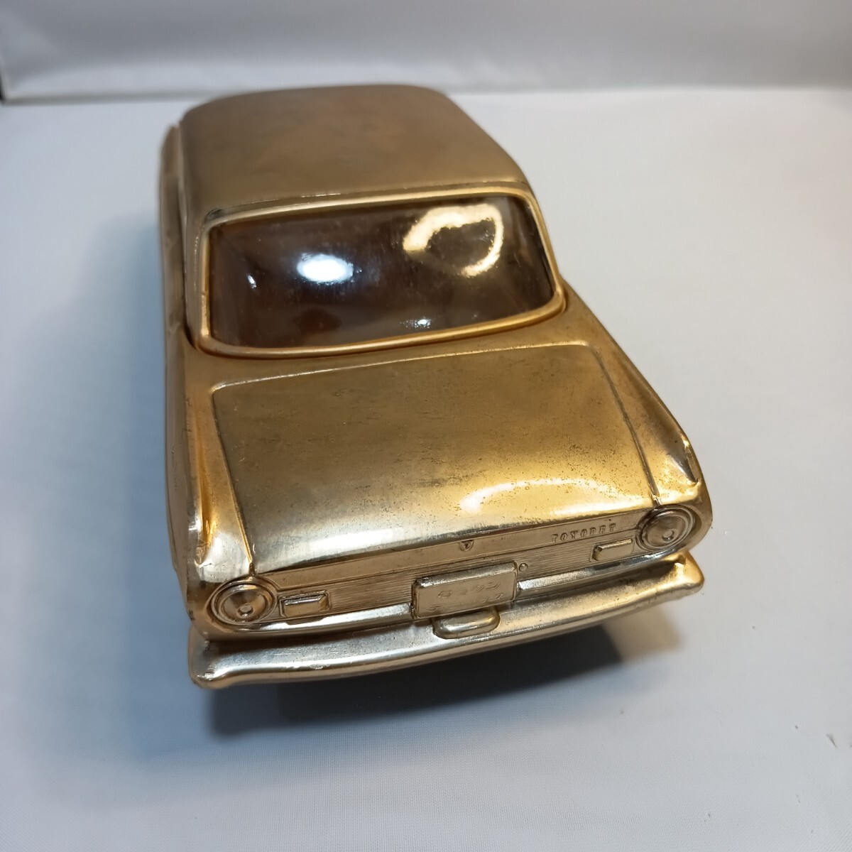  Toyota Toyopet [ Crown Deluxe ] made of metal cigarette case original box have beautiful goods Showa Retro 
